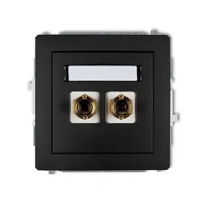 Розетка Karlik 12DGG-3 — гнездо типа banana, защита IP20