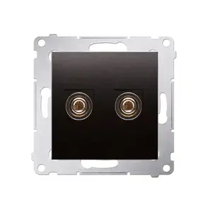 Rozete Kontakt-Simon DGL2.01/48, antracīts, plastmasas korpuss, IP20, 75×75×47 mm