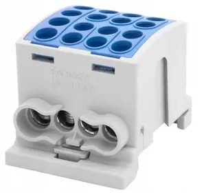 Terminal block Pozostali F2.0368 HLK F-ELEKTRO 100A (1×25, 3×16 Al/Cu) IP20 blue