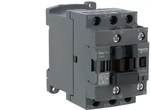 Power Contactor Schneider Electric Easy TeSys Control LC1E1210BD, 12 A, 3-pole (1NO), 24 V DC coil