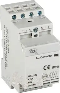 Kontaktors Kanlux KMC 25A 230V 4Z – Kanlux 23252, 25 A, 230 V, 4 atvērti kontakti