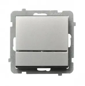 Ospel smart switch ŁP-12RS/m/38, silver, IP20, 250 V AC, 16 A, 71×71×42 mm