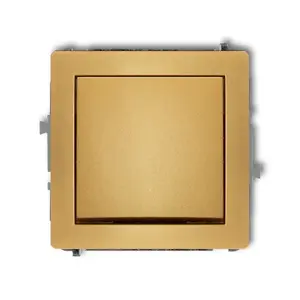 Pushbutton switch Karlik 29DWP-4.1 — gold, IP20/IP44, 250 V AC, 10 A
