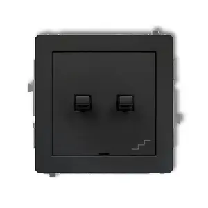 Level switch Karlik 12DWPUS-33, black, IP20, AC 250 V, 10 A