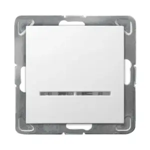 Ospel smart switch ŁP-12YS/m/00 — white, IP20, 250 V AC, 16 A, 71×71×40 mm