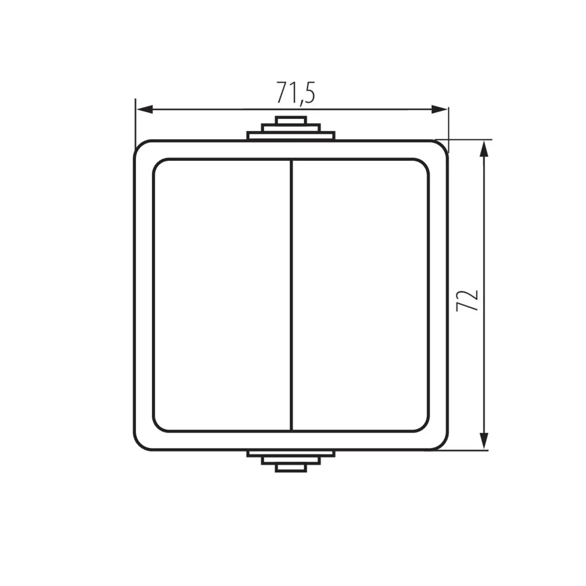 Выключатель Kanlux 25351 — ABS, IP54 Photo 2
