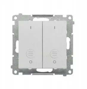 Smart switch module Kontakt-Simon Simon 55 triple rocker module 10 AX 250 V~ quick-connect matt aluminium TW31.01/143