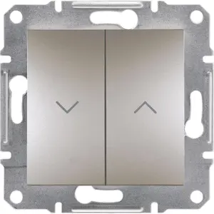 Wall shutter control button Schneider Electric Asfora EPH1300369 brown screw terminals without frame
