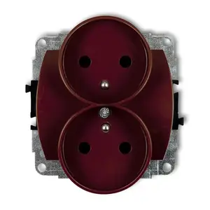Socket outlet Karlik 4GPR-2z — 16 A, 250 V, IP20, 2-gang socket