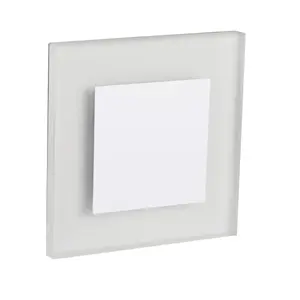 Ceiling lighting Karlik Kanlux S.A. 26841 LED, white plastic housing, IP20, 0.8 W, cool white 6500 K, 75 mm