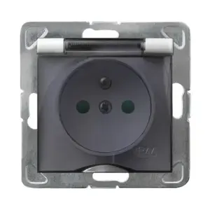Розетка Ospel GPH-1YZP/m/00/d 16 A IP44 белая, 71×71×44 мм