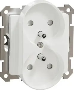 Wall switch cover plate Schneider Electric Sedna GN.2-KR.Z/U white