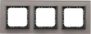 Outlet box accessory Ospel R-3RGC/41/25 grey plastic, 1 pc, package 110×285 mm