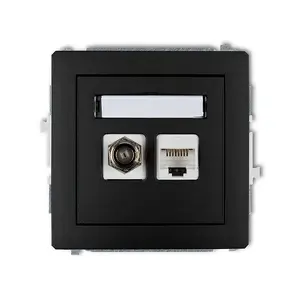 Розетка настенная Karlik 12DGFK, однофазная, защита IP20