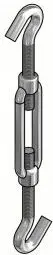 Turnbuckle (Śruba Rzymska) ALPAR M16 zinc-plated S3053 – M16 threaded rigging screw, galvanized finish