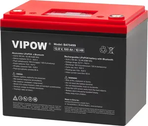LiFePO4 akumulators VIPOW LEC-BAT0499 100Ah ar Bluetooth