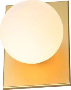 Wall Lamp Italux Mediamo MBM-4597/1 GD — modern gold finish, single-light wall sconce