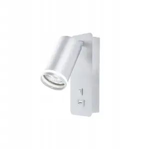 Wall lamp LVT Ring 8306, wall sconce 1x35W GU10, 220–240V, white