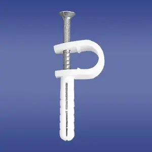 Mounting clip with plug for 6 mm cables ELEKTROPLAST 12.41 – pack of 50