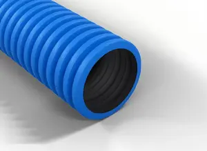 Protective Corrugated Flexible Conduit Q-Systems QRK 110/50 FLEX, blue