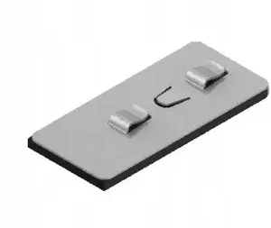 Mounting base with vibration rubber Baks PC50P (model 858434) for angle profiles