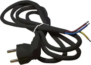 Power cable EMOS H05VV-F 3x1.5 mm², black, 2 m (S18322)
