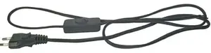 Power connection cable with switch EMOS KF-HK-1 H03VVH2-F 2 x 0.75 mm² 2 m black