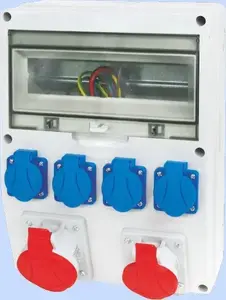 Щит распределительный Elektromet Rozdzielnica 14 модулей с 1×16A 5P 400V, 1×32A 5P 400V и 4×16A 2P+Z RSE-05 IP54 (942101)