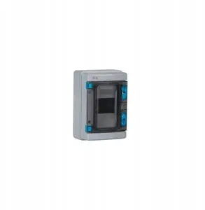 Distribution enclosure Kanlux KDB-IP65-S04T modular plastic surface-mounted 1x4 IP65 IK10 N+PE Class II grey with transparent door