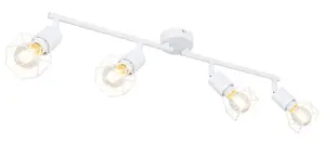 Pendant lamp GLOBO 54802W-4, white metal, E14 LED, 40W, 80×600×195 mm