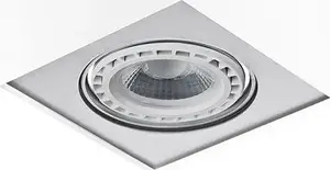 Griestu lampa Azzardo PAULO 1 AZ0960 balta taisnstūra virsmas stiprināma