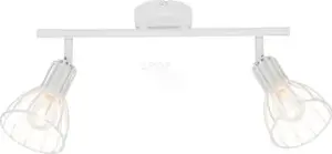 Griestu lampa SPOT Light Megan 2x60W E14 balta — modelis 2743202