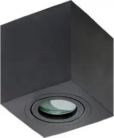 Потолочный светильник Azzardo BRANT SQUARE AZ2878 черный квадратный IP44