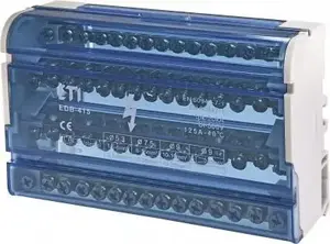Distribution block ETI EDB-415 125A 4P 15-terminal (MPN 001102305)