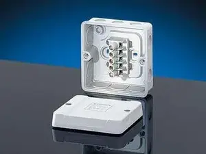 Junction Box Hensel DE 9325 Z 88×47×88 mm with 5 terminal clamps 2.5 mm² IP55