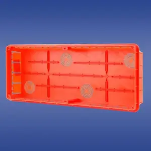 Iebūvējamā elektrokārba ELEKTROPLAST 11.10 — 400×156×66 mm, oranža