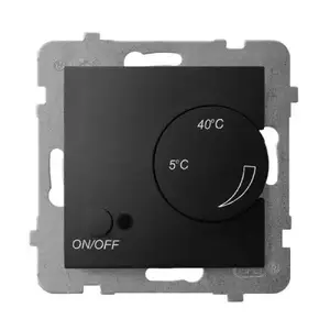 Wall Timer Ospel RTP-1UN/m/33 Black — 230 V, IP20, 71×71×54 mm