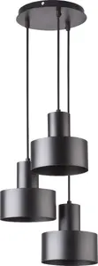 Pakaramais gaismeklis SIGMA Rif mūsdienīgs melns (modelis 30900)