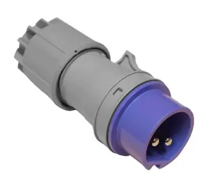 Pārnēsājama PCE 16A 2P 24V kontaktdakša, IP44, modelis 062V, violeta