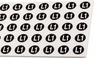 Pašlīmējošas uzlīmes Ergom ZS D12 / L1 16 x 11,5 mm — identifikācijas etiķetes