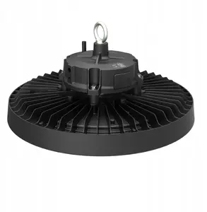 High-Bay Slim Light Design UFO LED 100W 4000K 16000 lm 120° 1–10V dimmable IP66 IK10 black