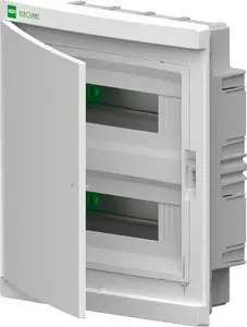 Модульный распределительный щит ELEKTROPLAST Elegant RP 2x12 PE+N IP40 с белой дверцей