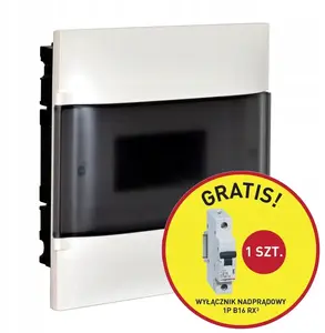 Модульный накладной щит Legrand PRACTIBOX S 3x12 с белой дверцей, 3x1P B16 RX3 (MPN 135423P)