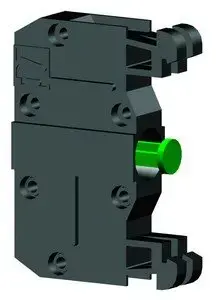 Spamel control pushbutton contact block ST2210-1 — 1 NO (normally open) auxiliary contact for ST22 series