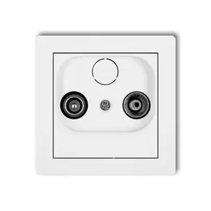 Розетка Karlik DG2K, встраиваемая электрическая розетка, степень защиты IP20