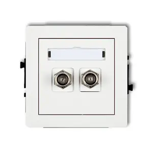 Розетка Karlik DGF-2 тип F, IP20, одиночная