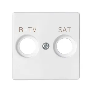 Wall plate / switch cover Kontakt-Simon Simon 82097-30, white, plastic, 55×55 mm compatible with Simon 82