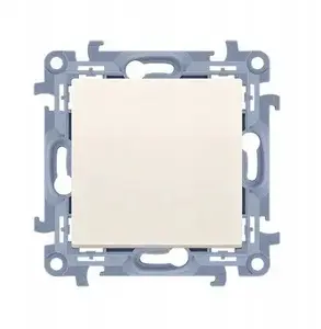 Single quick-connect switch Kontakt-Simon CW1C.01/41, cream