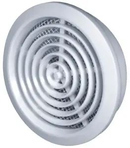 Ventilation grille AWENTA T76 MINI-AWENT, round Ø80 mm, white