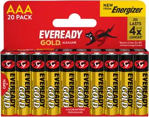 Baterija Energizer AAA LR03 1,5V Gold — 20 gab. iepakojums